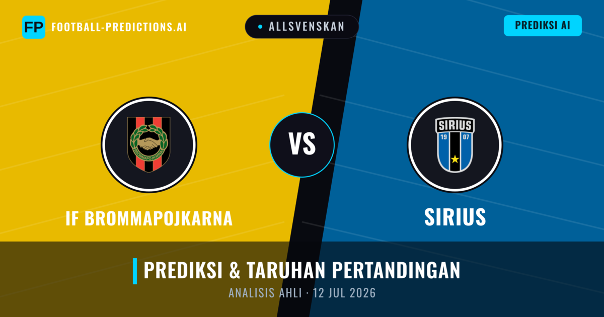 IF Brommapojkarna vs Sirius — prediksi dan pratinjau pertandingan