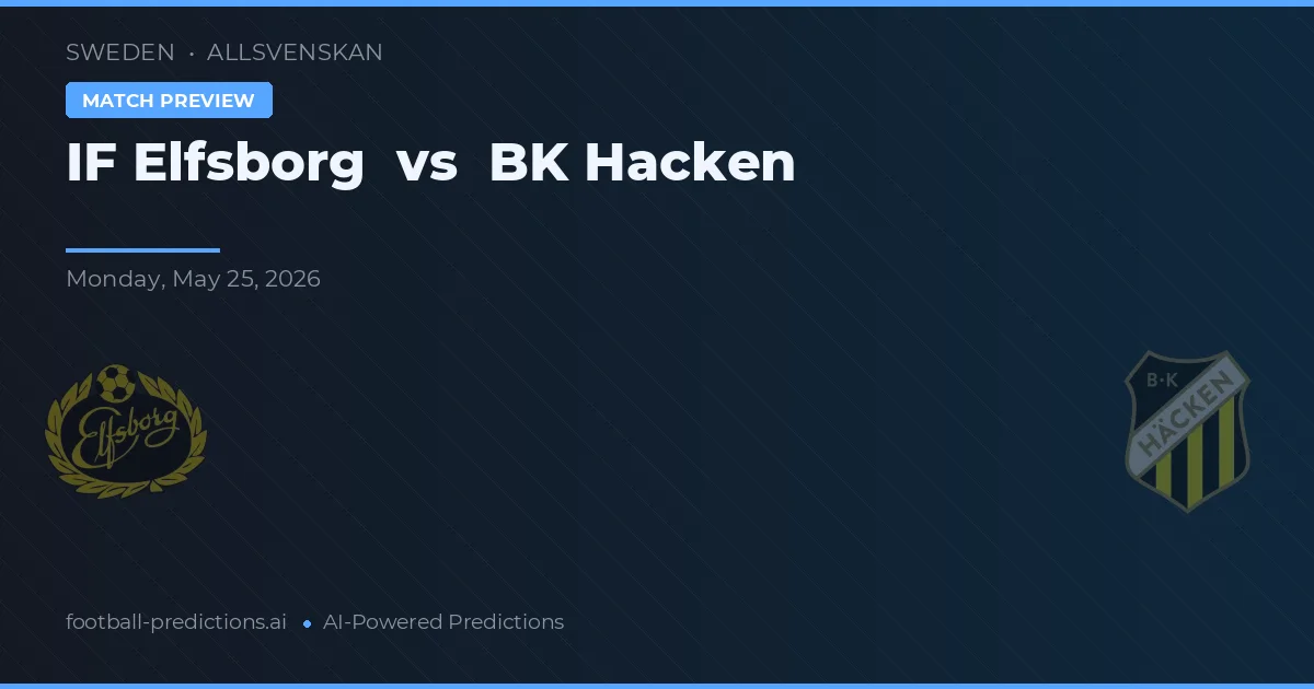 IF Elfsborg vs Häcken BK — prediksi dan pratinjau pertandingan