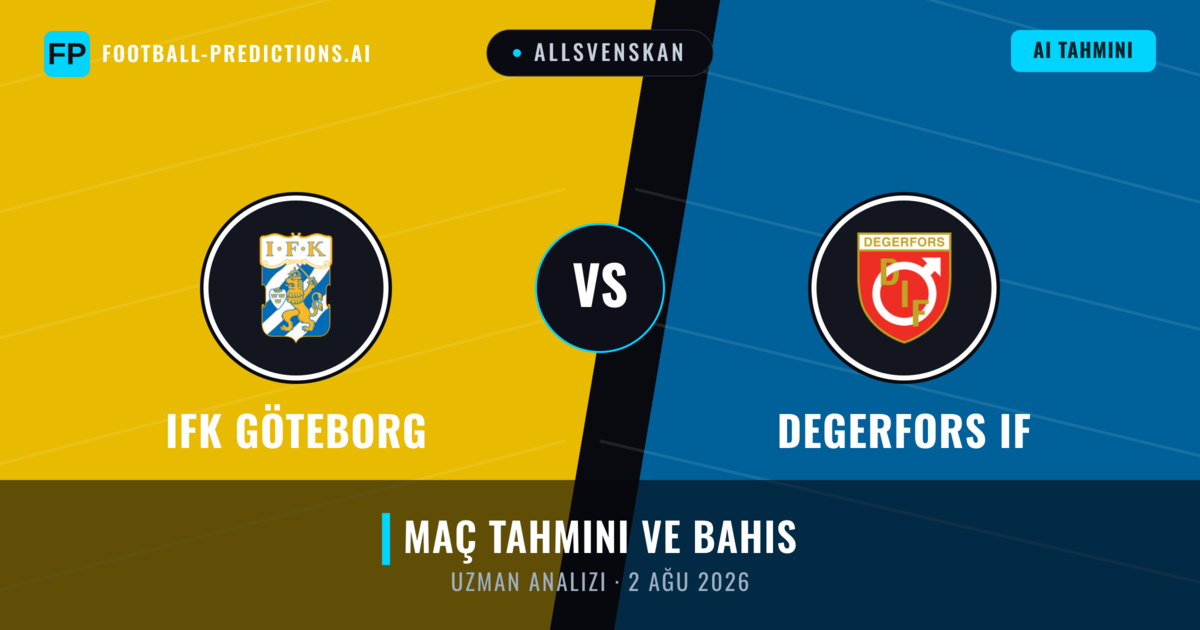 IFK Göteborg - Degerfors IF — maç tahmini ve önizleme