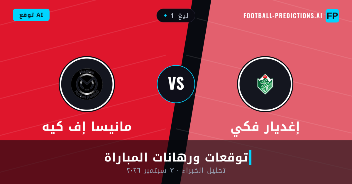 إغديار فكي ضد مانيسا إف كيه — توقعات ومعاينة المباراة
