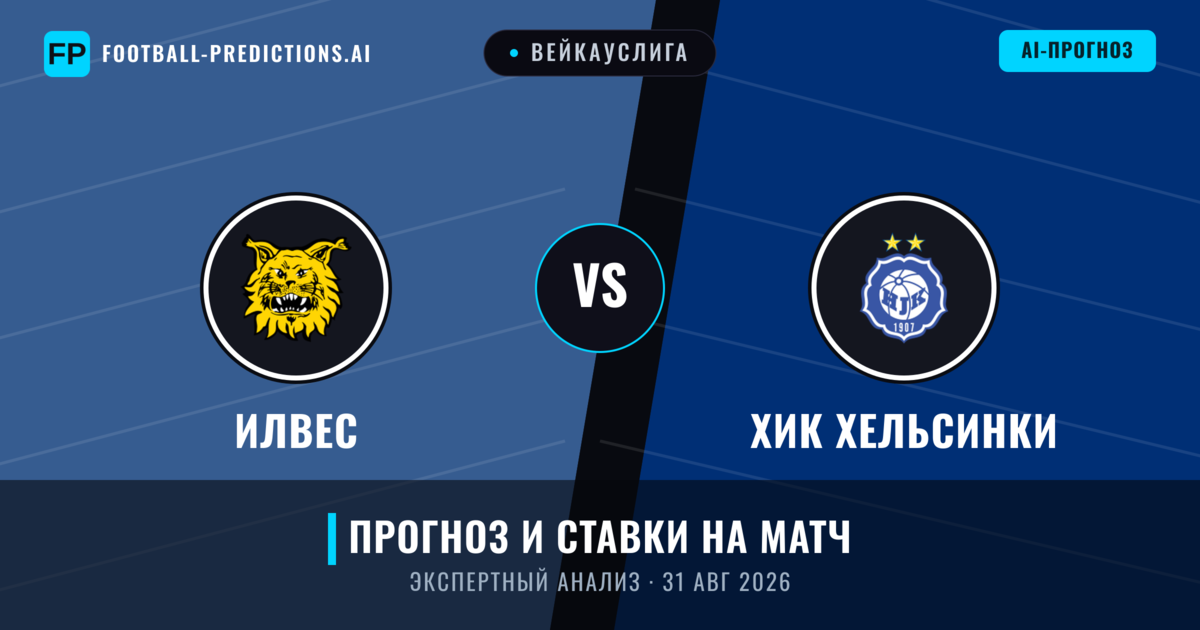 Илвес – ХИК Хельсинки — прогноз и превью матча