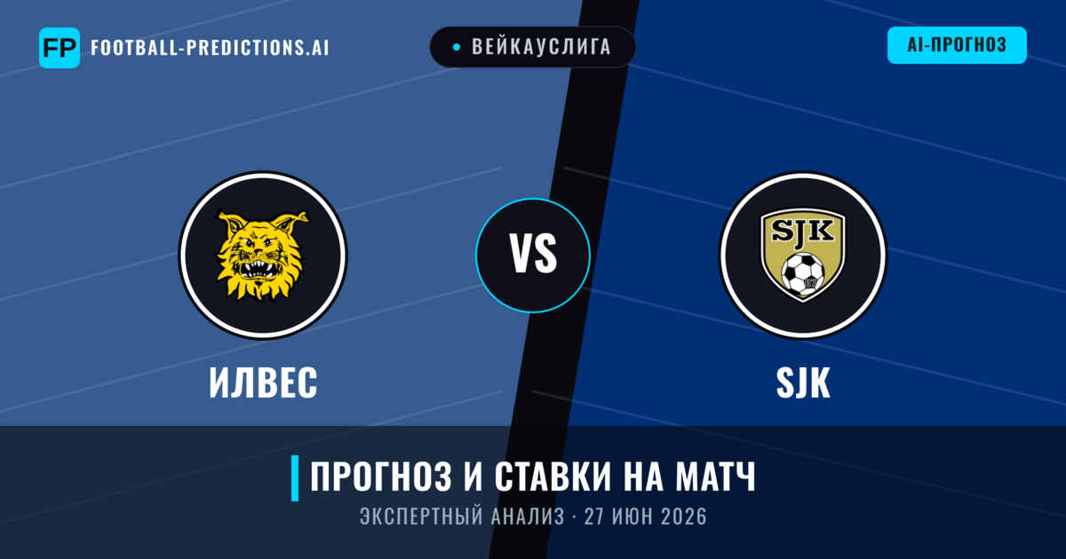 Илвес – SJK — прогноз и превью матча