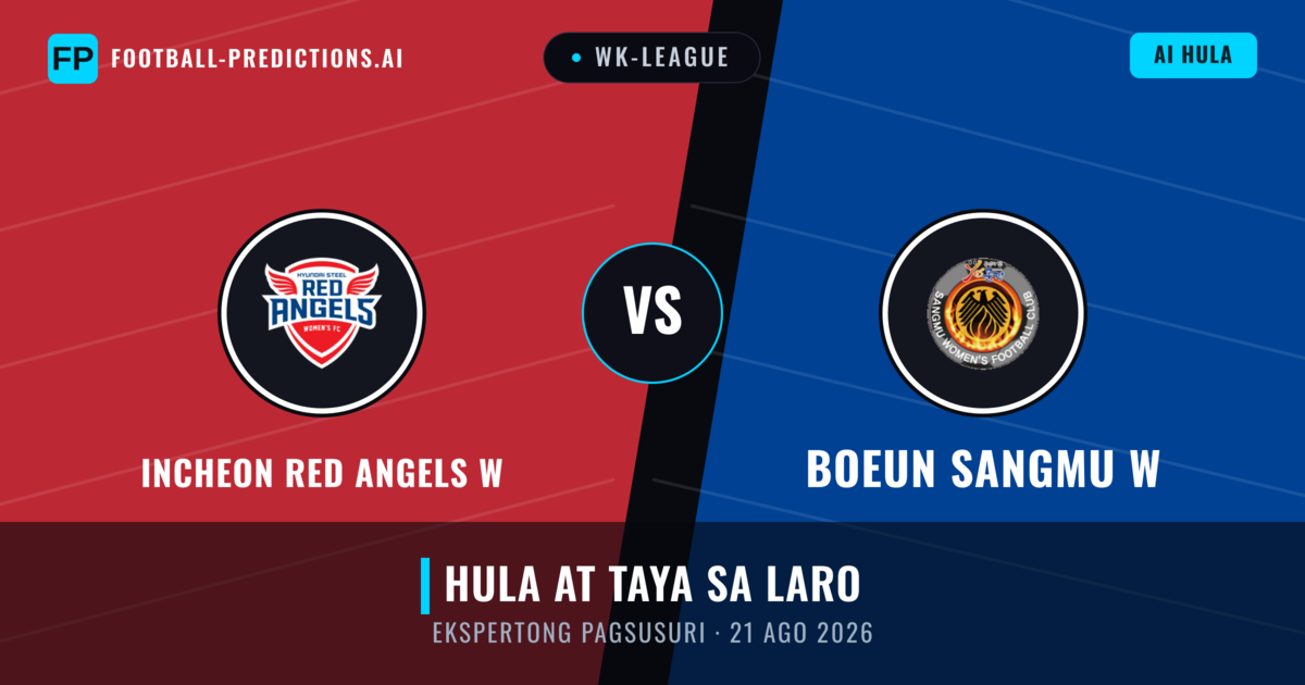 Incheon Red Angels W vs Boeun Sangmu W — hula at preview ng laban