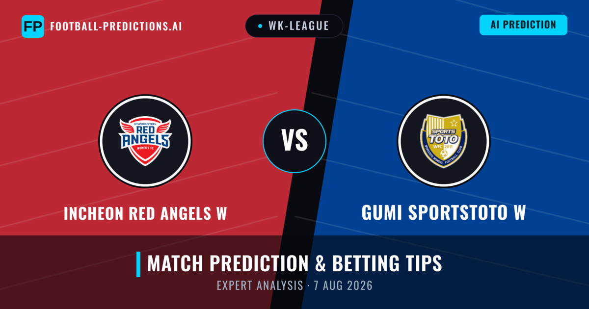 Incheon Red Angels W vs Gumi Sportstoto W — match prediction & preview