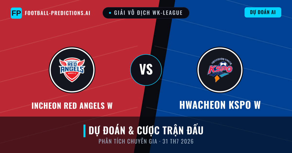 Incheon Red Angels W vs Hwacheon KSPO W — dự đoán và xem trước trận đấu