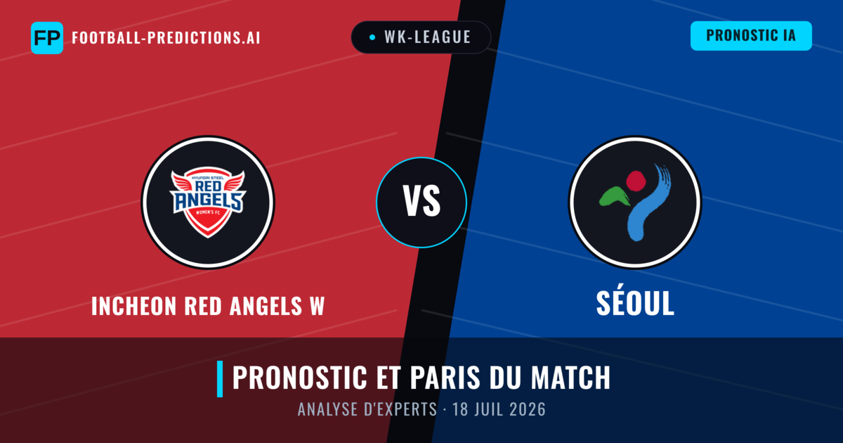 Incheon Red Angels W vs Séoul — pronostic et avant-match
