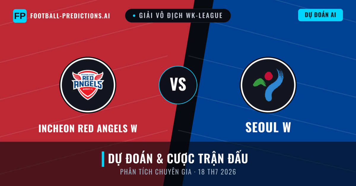 Incheon Red Angels W vs Seoul W — dự đoán và xem trước trận đấu
