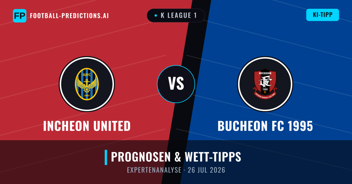 Incheon United vs Bucheon FC 1995 — Prognose und Spielvorschau