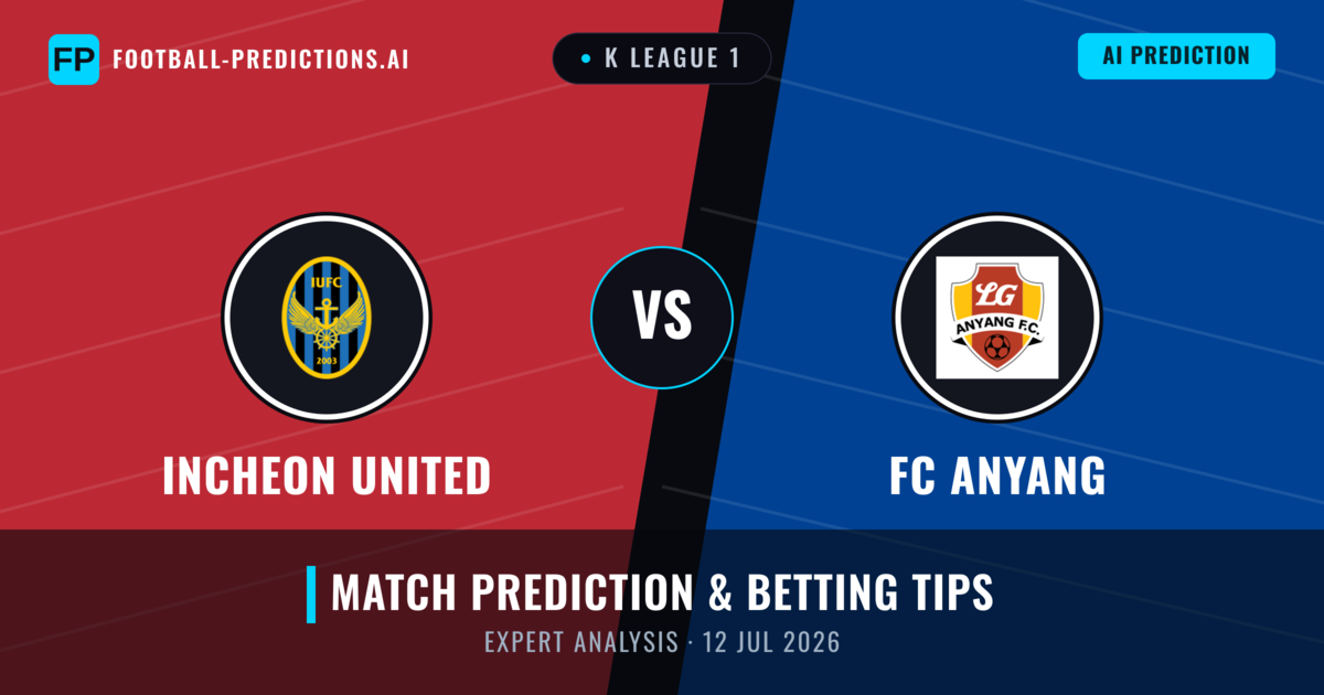 Incheon United vs FC Anyang — match prediction & preview