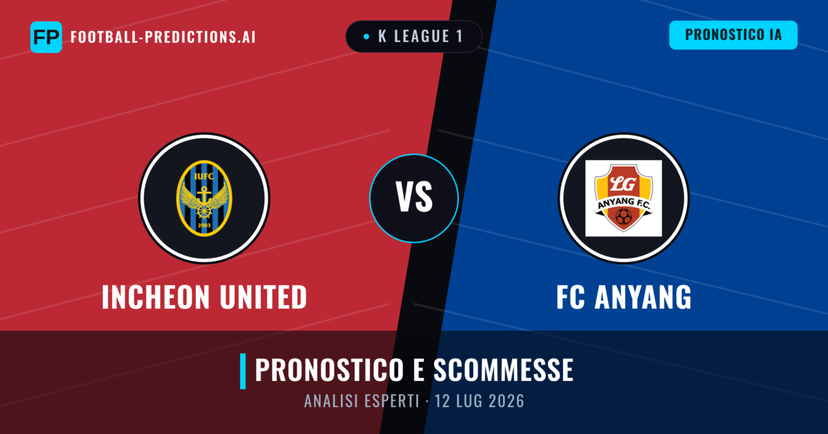 Incheon United vs FC Anyang — pronostico e anteprima del match