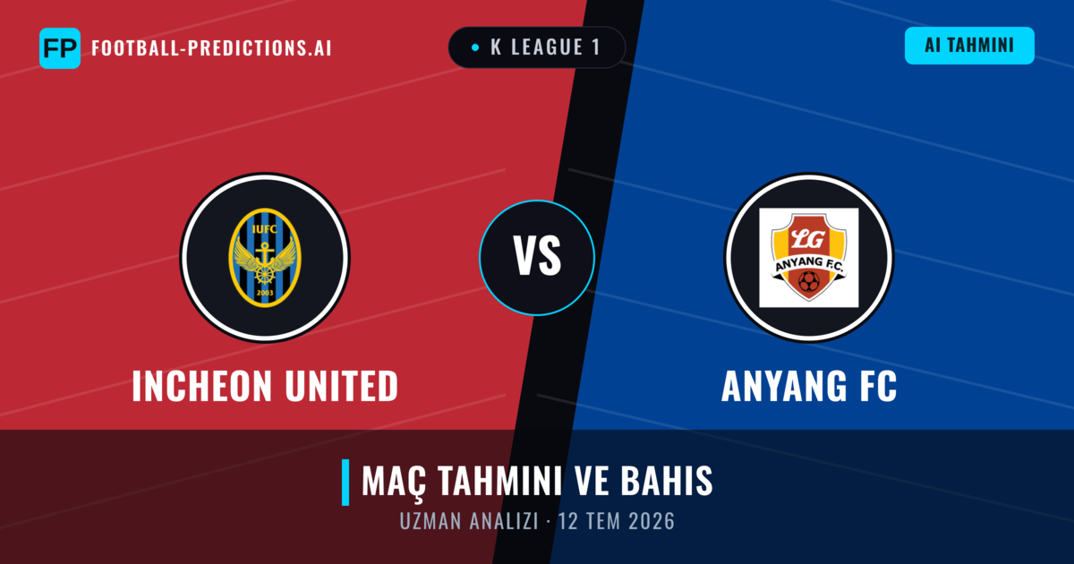 Incheon United - Anyang FC — maç tahmini ve önizleme