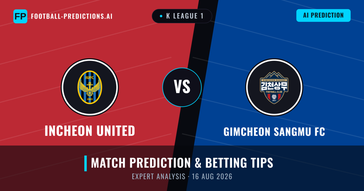 Incheon United vs Gimcheon Sangmu FC — match prediction & preview