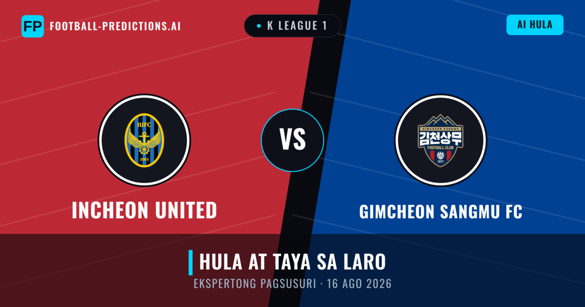 Incheon United vs Gimcheon Sangmu FC — hula at preview ng laban