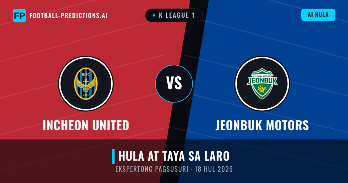 Incheon United vs Jeonbuk Motors — hula at preview ng laban
