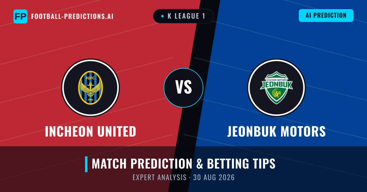 Incheon United vs Jeonbuk Motors — match prediction & preview