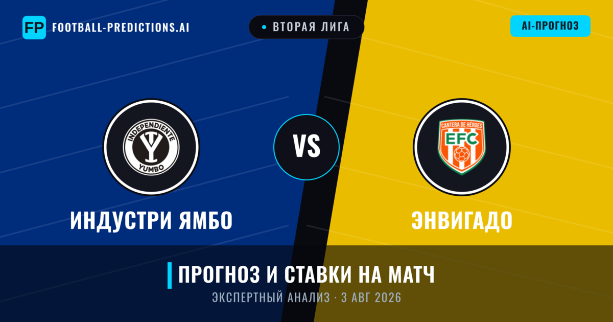Индустри Ямбо – Энвигадо — прогноз и превью матча