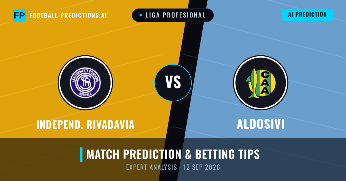 Independ. Rivadavia vs Aldosivi — match prediction & preview