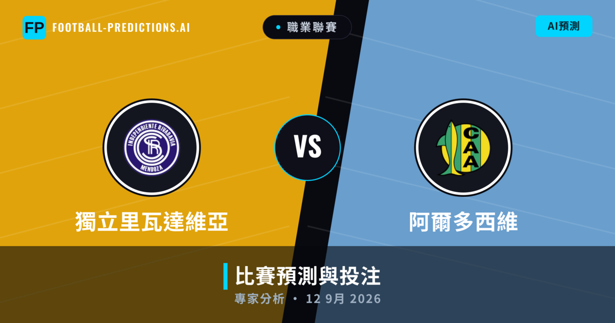 獨立里瓦達維亞 vs 阿爾多西維 — 比赛预测和前瞻