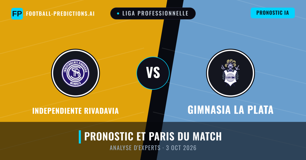 Independiente Rivadavia vs Gimnasia La Plata — pronostic et avant-match