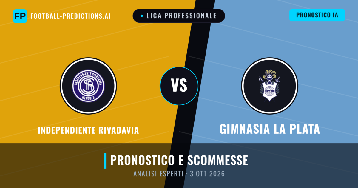 Independiente Rivadavia vs Gimnasia La Plata — pronostico e anteprima del match