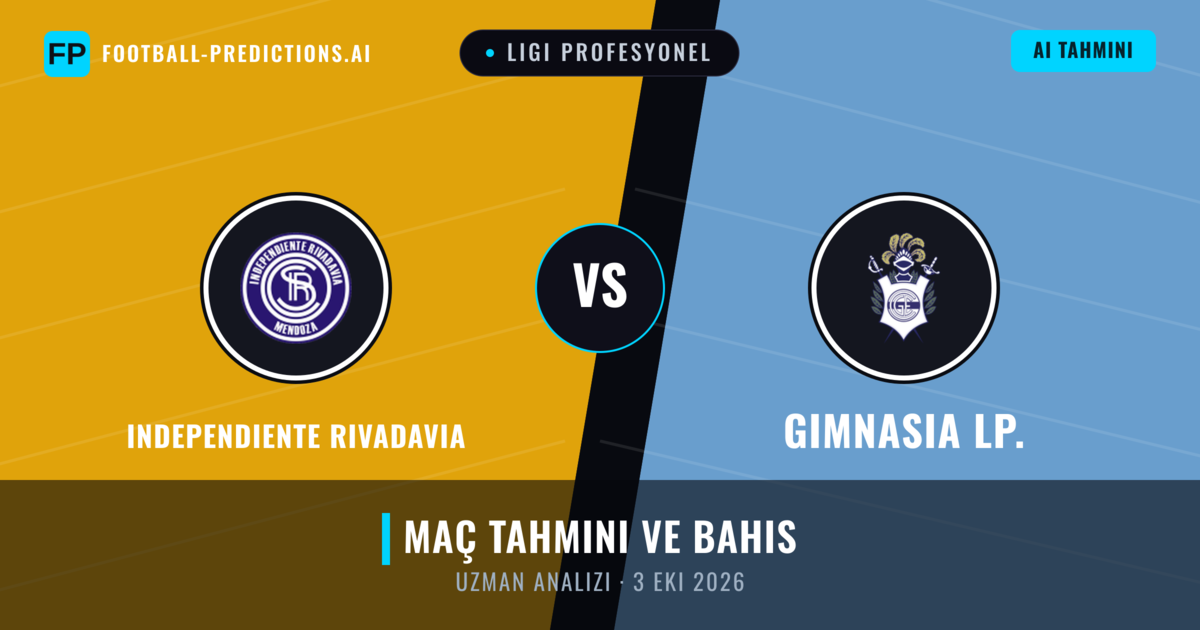 Independiente Rivadavia - Gimnasia LP. — maç tahmini ve önizleme