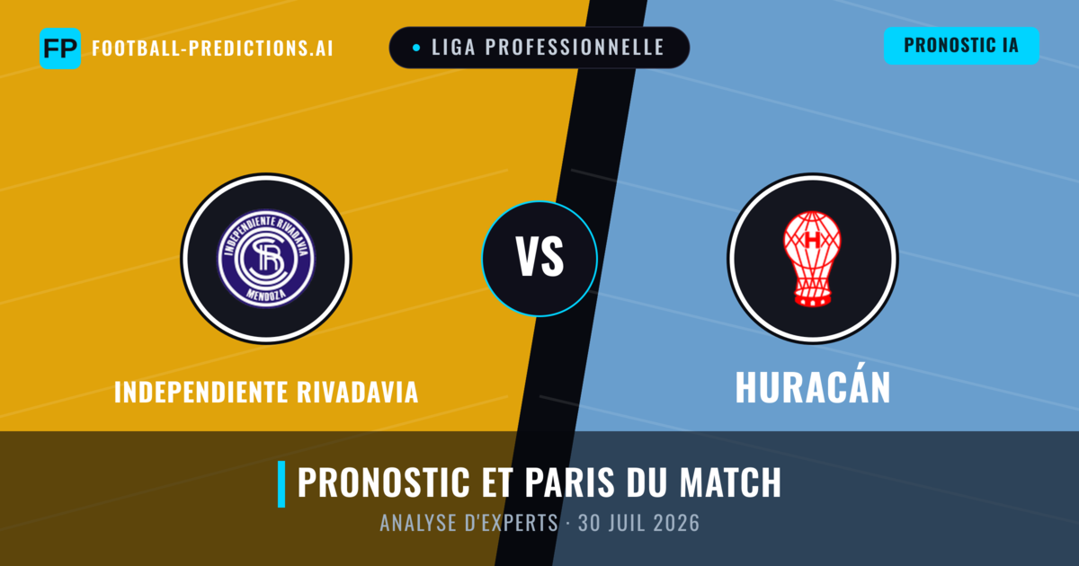 Independiente Rivadavia vs Huracán — pronostic et avant-match