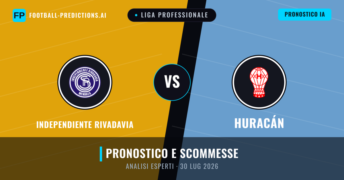 Independiente Rivadavia vs Huracán — pronostico e anteprima del match