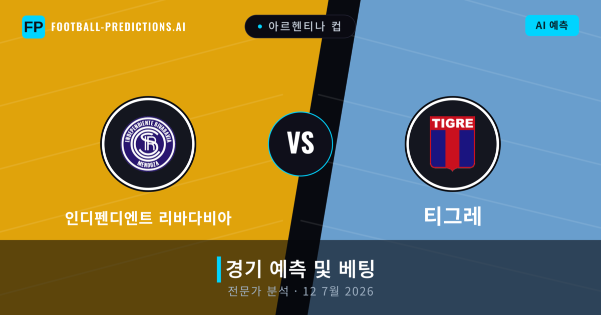 인디펜디엔트 리바다비아 대 티그레 — 경기 예측 및 프리뷰