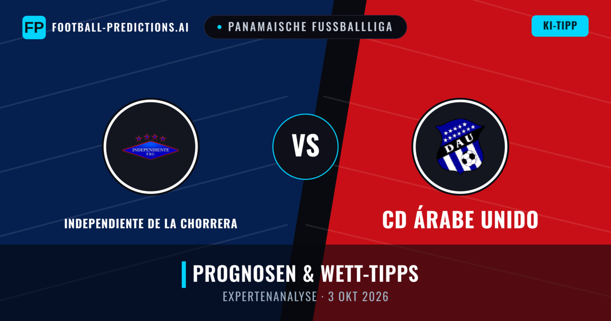 Independiente de La Chorrera vs CD Árabe Unido — Prognose und Spielvorschau