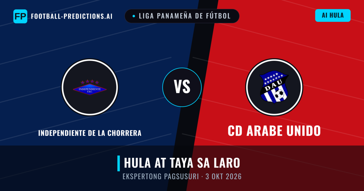 Independiente de La Chorrera vs CD Arabe Unido — hula at preview ng laban
