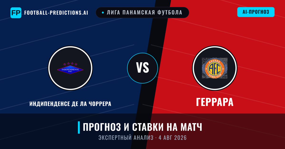 Индипенденсе де Ла Чоррера – Геррара — прогноз и превью матча