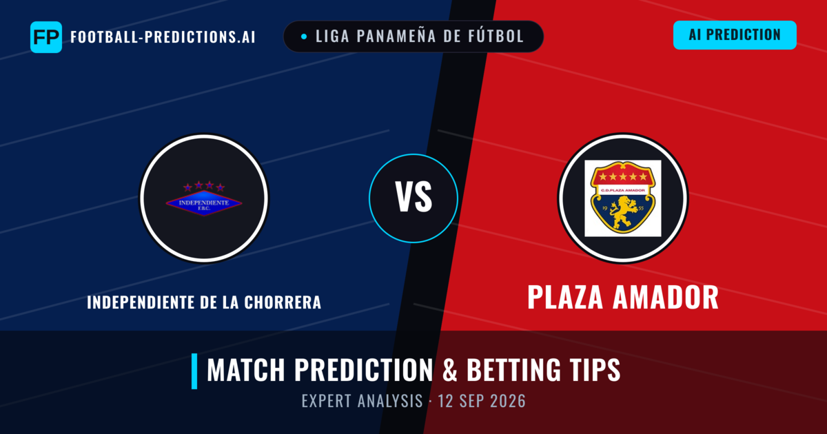 Independiente de La Chorrera vs Plaza Amador — match prediction & preview
