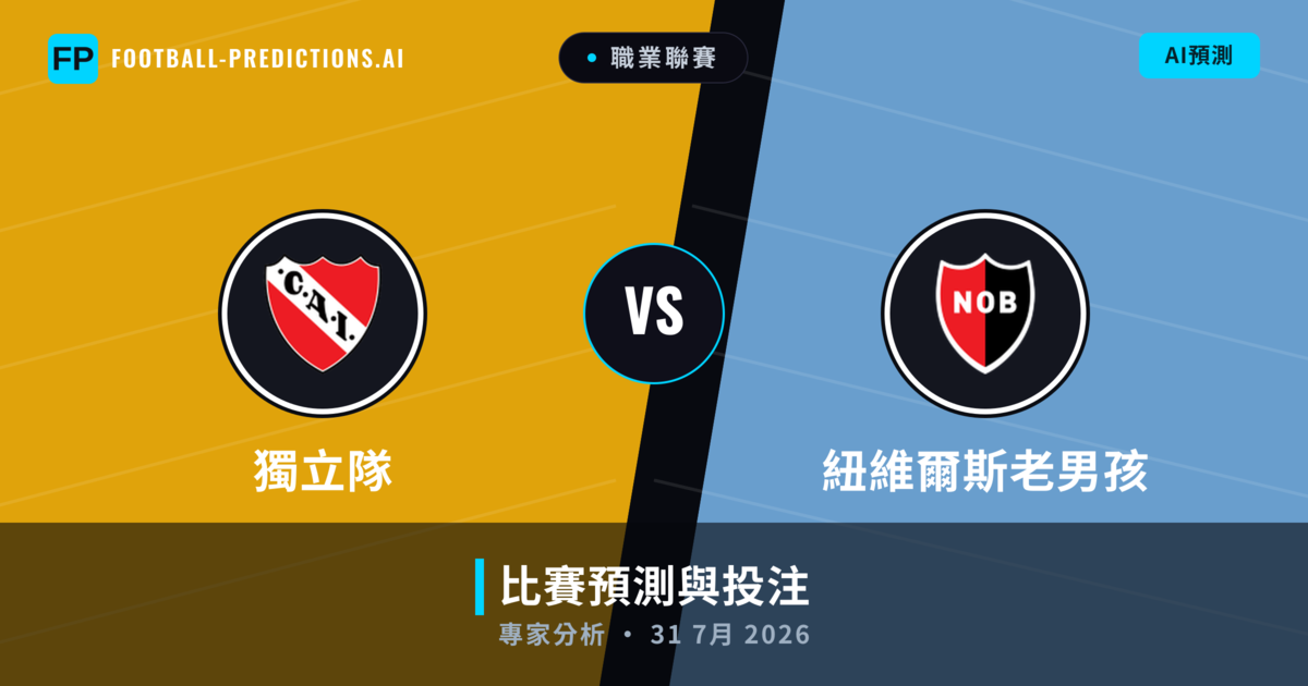 獨立隊 vs 紐維爾斯老男孩 — 比赛预测和前瞻
