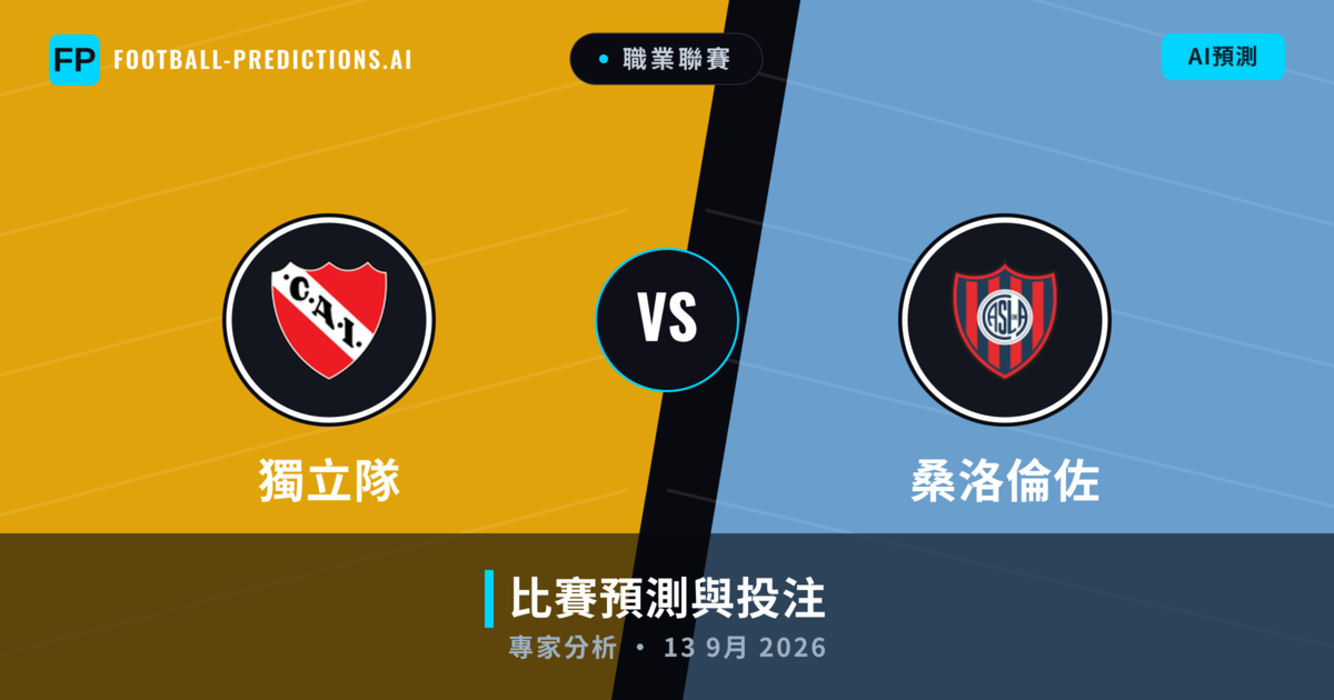 獨立隊 vs 桑洛倫佐 — 比赛预测和前瞻