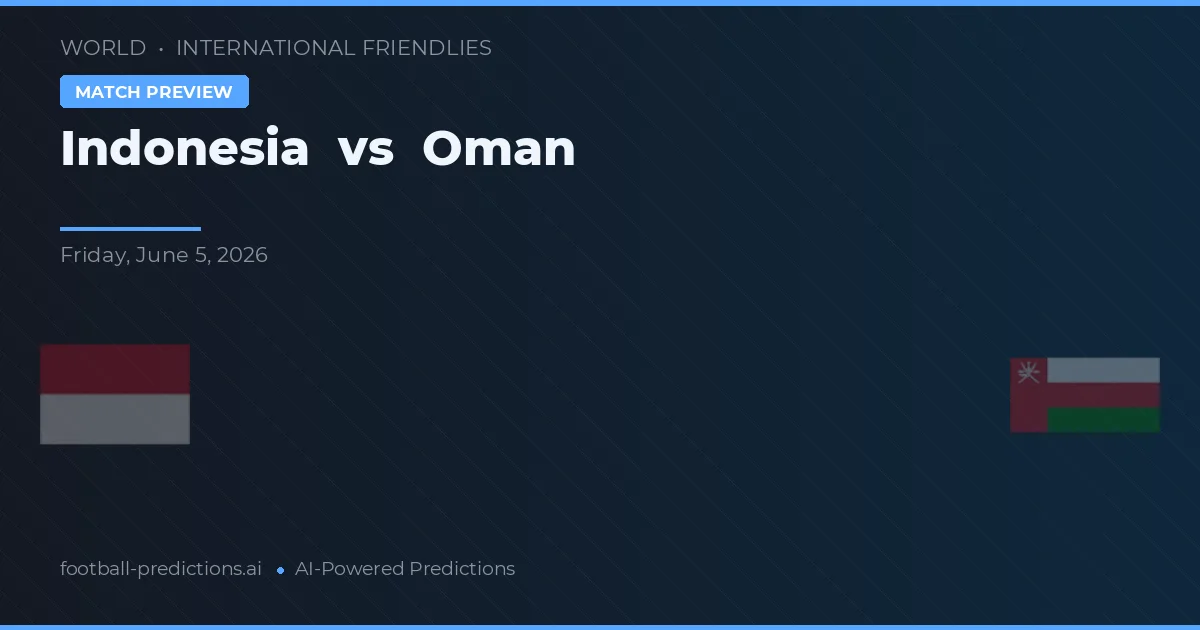 Indonesia พบ Oman — ทำนายผลและพรีวิวการแข่งขัน