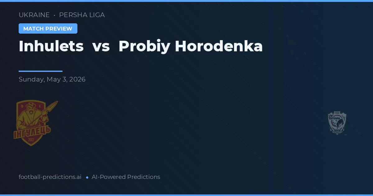 Inhulets vs Probiy Horodenka preview