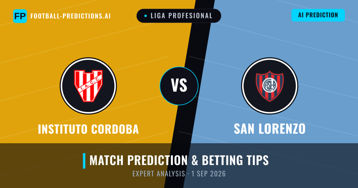Instituto Cordoba vs San Lorenzo — match prediction & preview