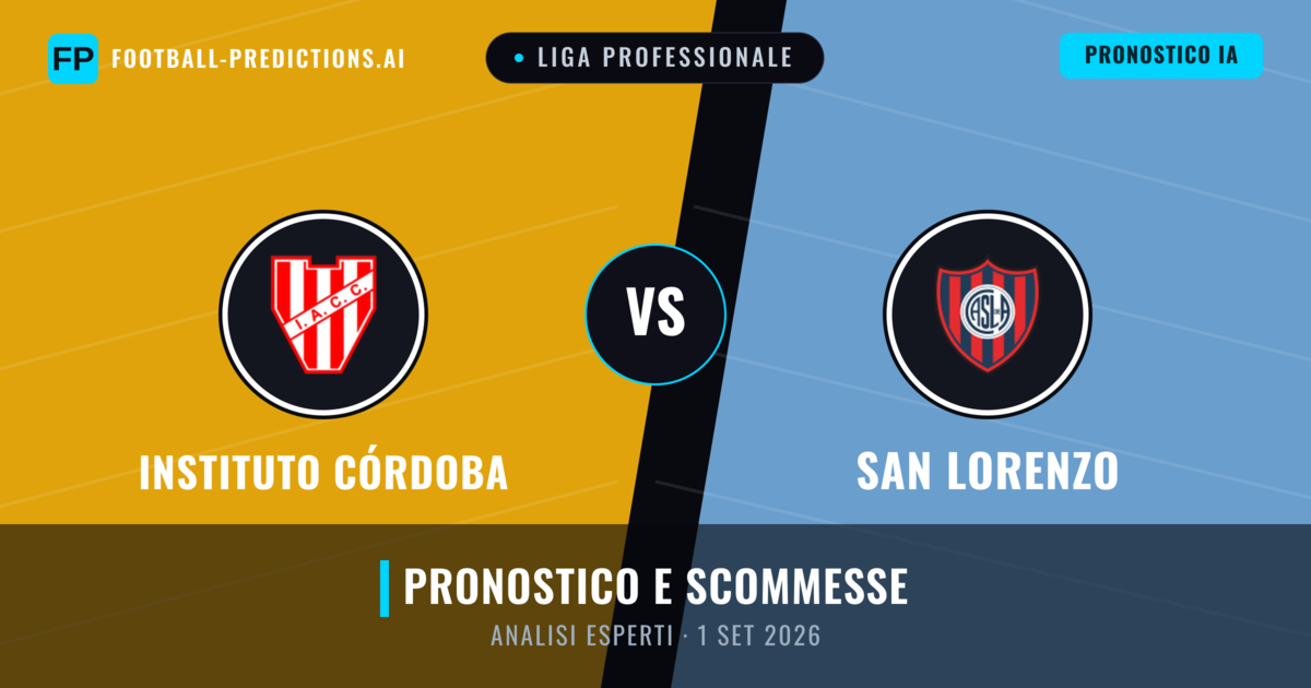 Instituto Córdoba vs San Lorenzo — pronostico e anteprima del match