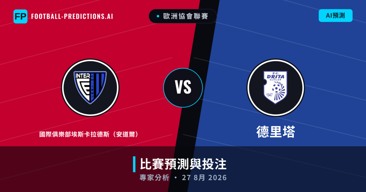 國際俱樂部埃斯卡拉德斯（安道爾） vs 德里塔 — 比赛预测和前瞻