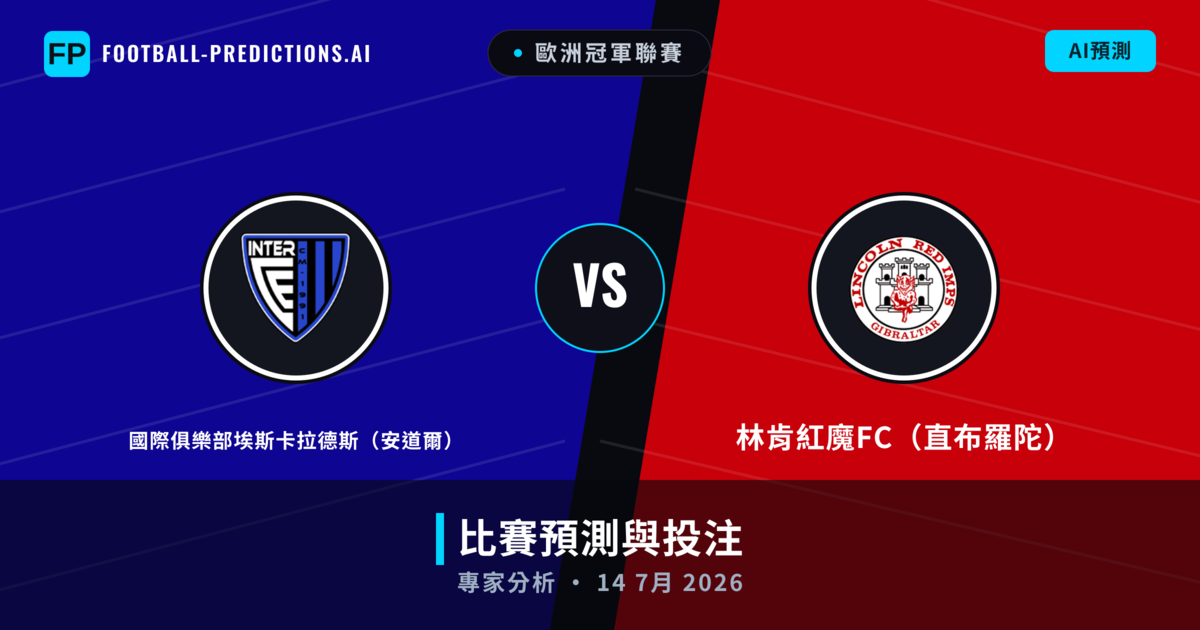 國際俱樂部埃斯卡拉德斯(安道爾) vs 林肯紅魔FC(直布羅陀) — 比赛预测和前瞻