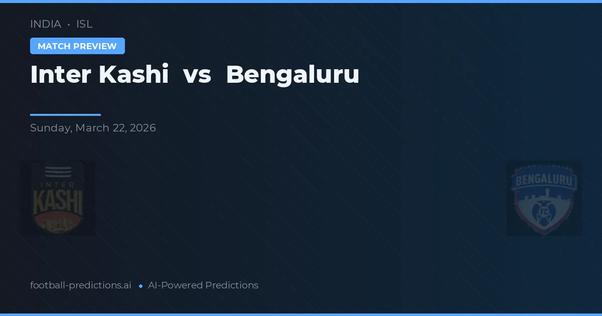 Inter Kashi vs Bengaluru — dự đoán và xem trước trận đấu