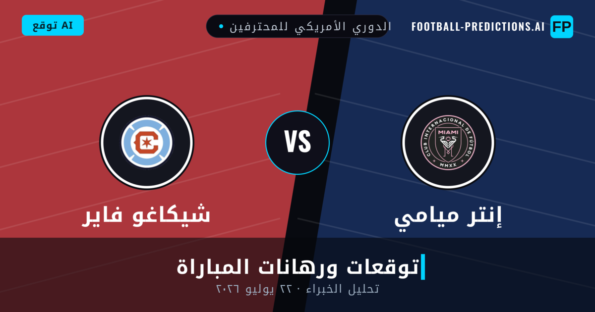 إنتر ميامي ضد شيكاغو فاير — توقعات ومعاينة المباراة