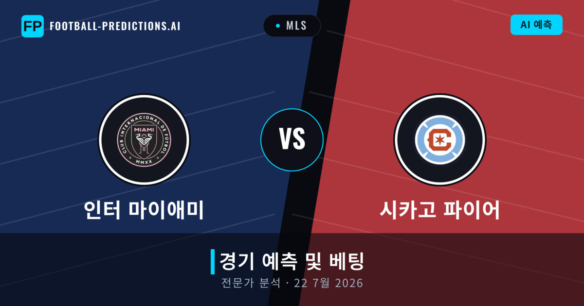 인터 마이애미 대 시카고 파이어 — 경기 예측 및 프리뷰