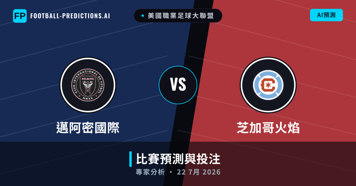 邁阿密國際 vs 芝加哥火焰 — 比赛预测和前瞻