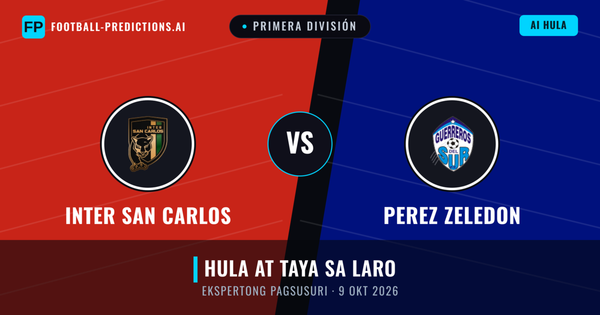 Inter San Carlos vs Perez Zeledon — hula at preview ng laban
