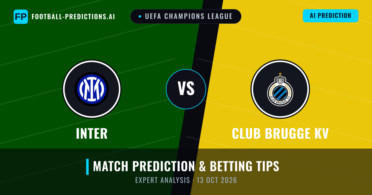 Inter vs Club Brugge KV — match prediction & preview