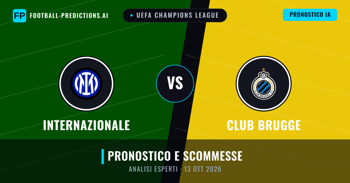 Internazionale vs Club Brugge — pronostico e anteprima del match