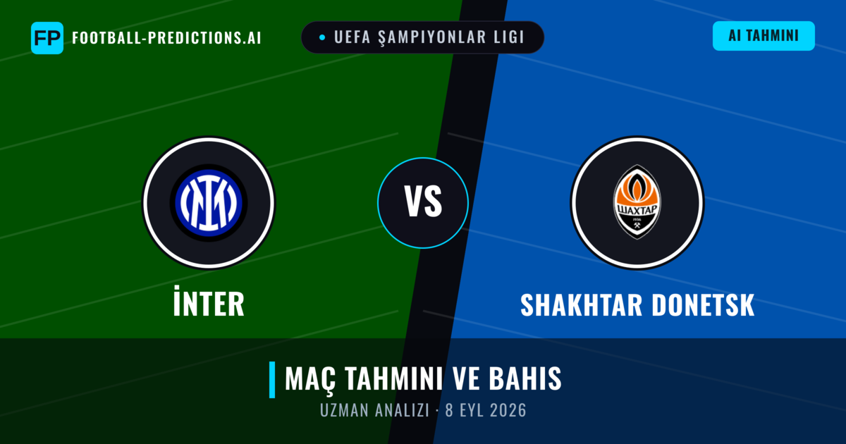 İnter - Shakhtar Donetsk — maç tahmini ve önizleme