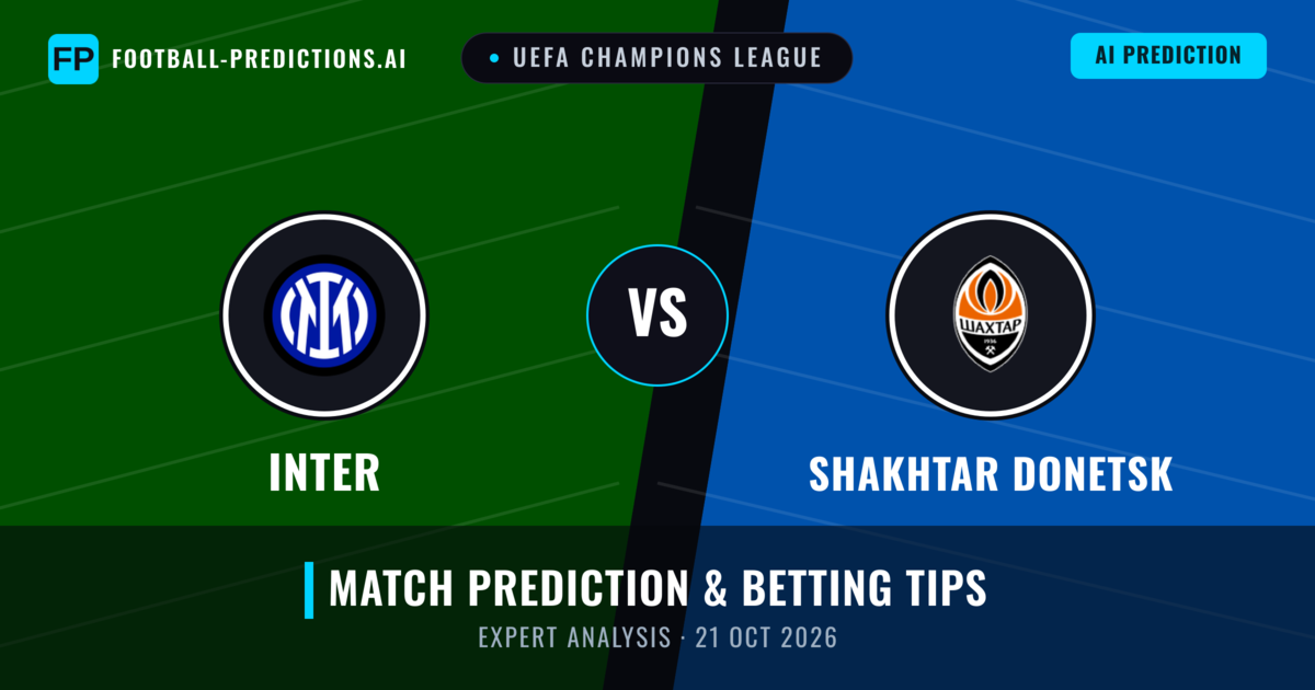 Inter vs Shakhtar Donetsk — match prediction & preview