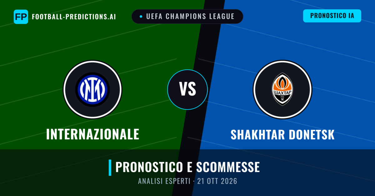 Internazionale vs Shakhtar Donetsk — pronostico e anteprima del match